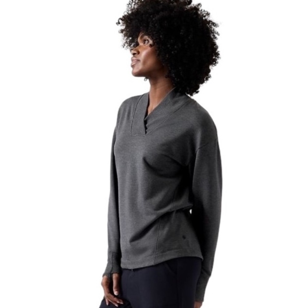 Athleta V-Neck Clarity Sweatshirt